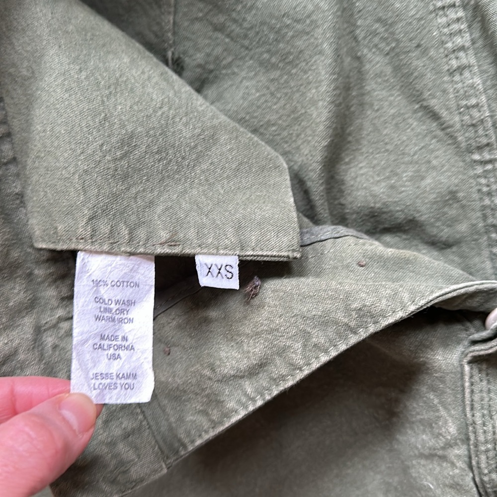 Jesse Kamm Green Wide-Leg Pants - Picture 4 of 9